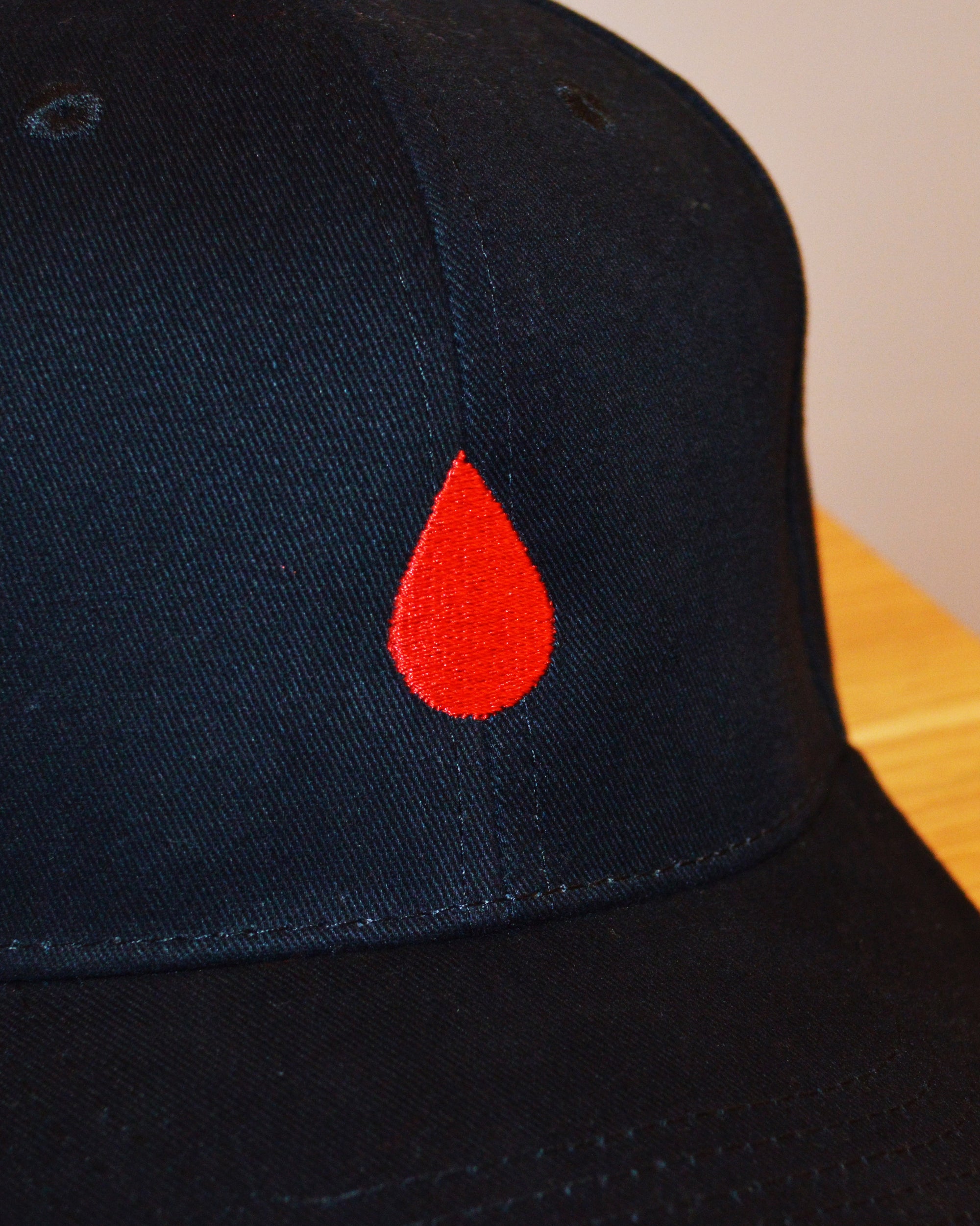 NAVY CAP | RED DROPLET