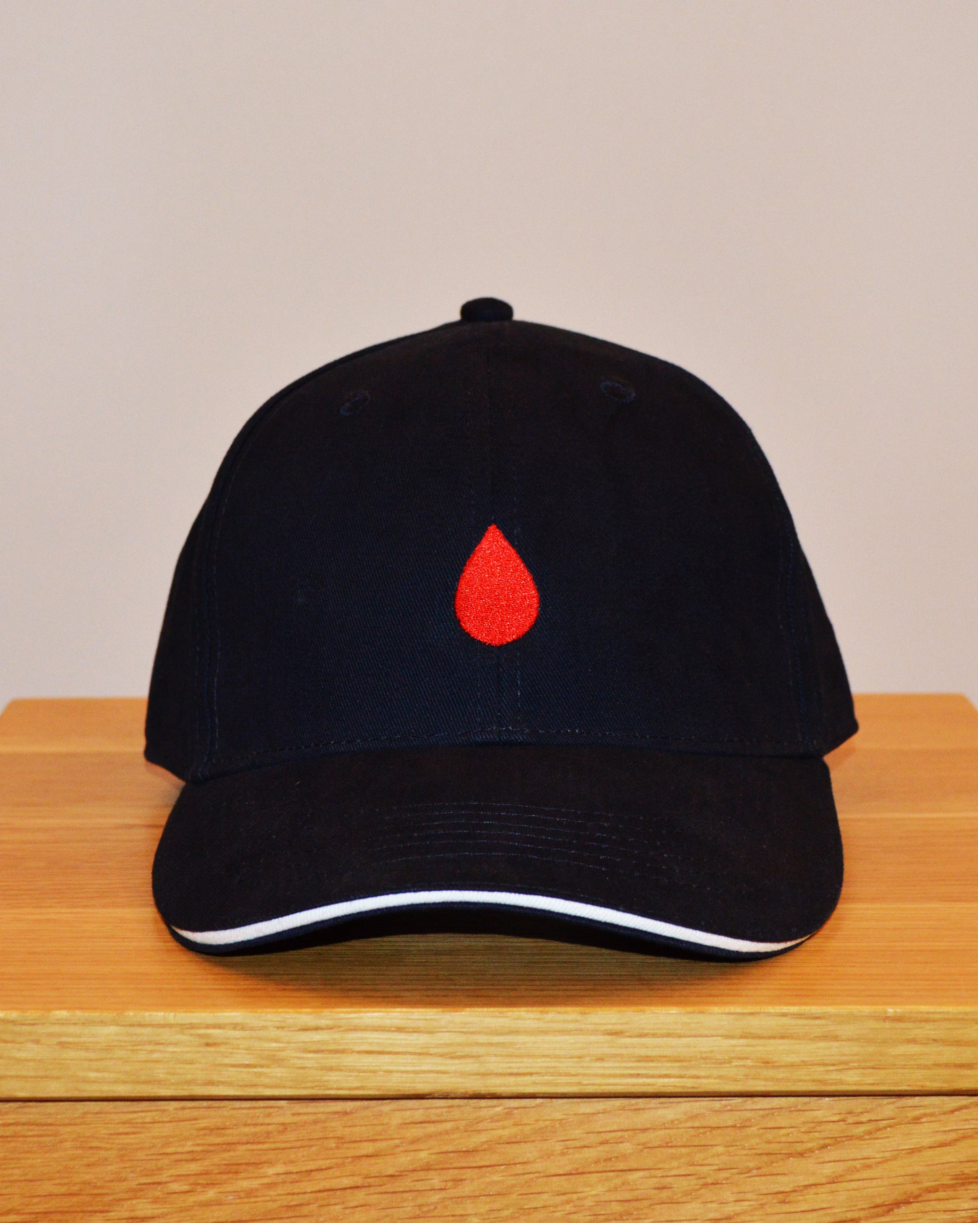 NAVY CAP | RED DROPLET